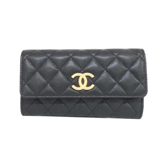CHANEL Handbags - CHANEL Black Wallet
